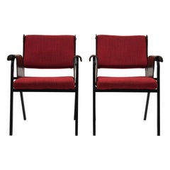 Couple de fauteuils modèle Albenga de Gustavo Pulitzer:: années 1950