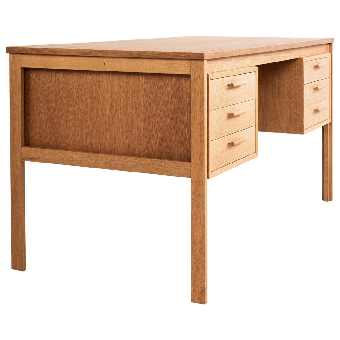 Midcentury Danish Desk in Oak, 1960s