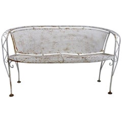 Wrought Iron Sofa Settee Attributed to Salterini