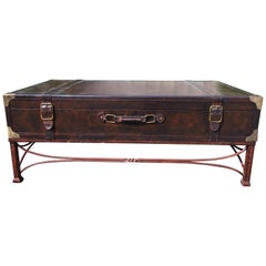 Masculine Handsome and Rich Ralph Lauren Style Trunk Coffee Table