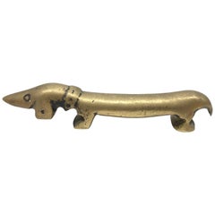 "Noodle" the Dachshund Dog Bottle Opener Bosse Vienna Austria, 1950s, Midcentury