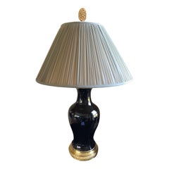 Truly Elegant Antique Black Table Lamp