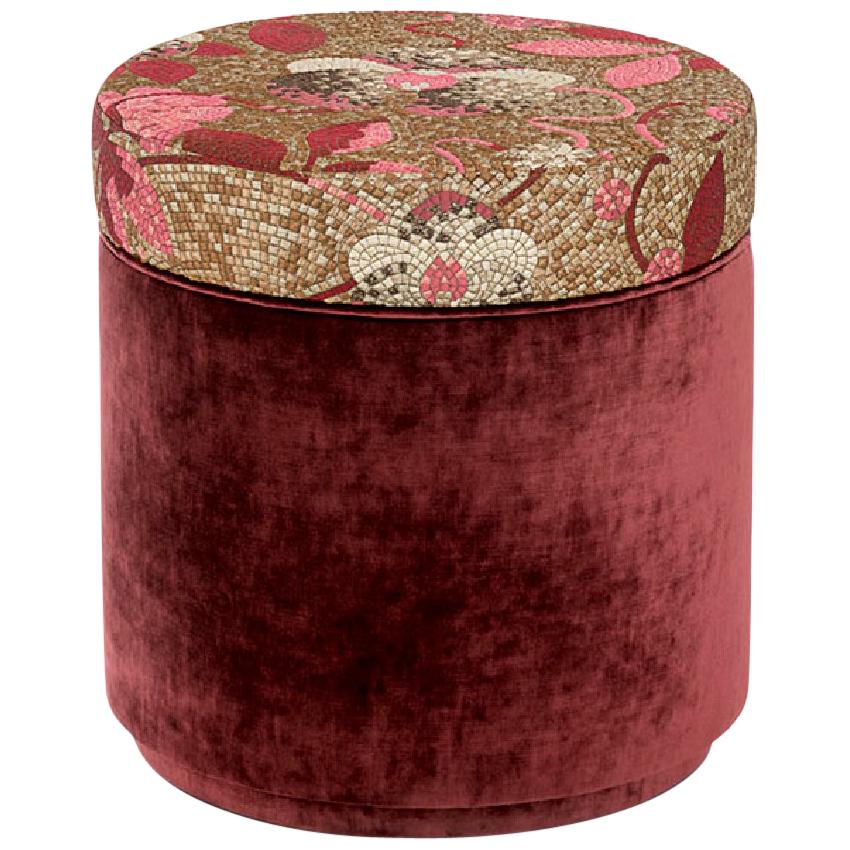 Ottoman Frame Made of Solid Timber and  Wood in Fabric or Leather Upholstered
