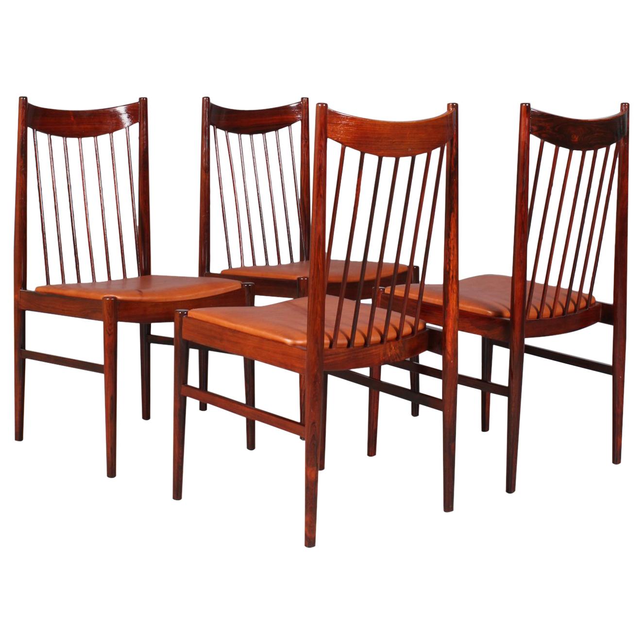 Set of six Arne Vodder chairs