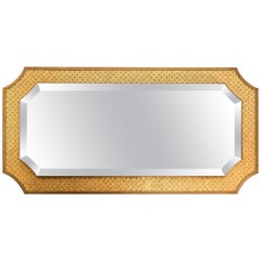 Mirror Bronze or Silver Finish and Decorated with Mosaic, Led Backlighting