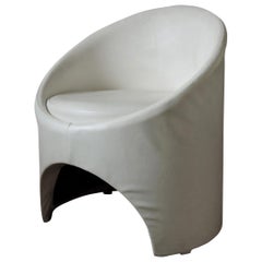 White 'Gogo' Tub Chair by Roger Bennett for Evans High Wycombe