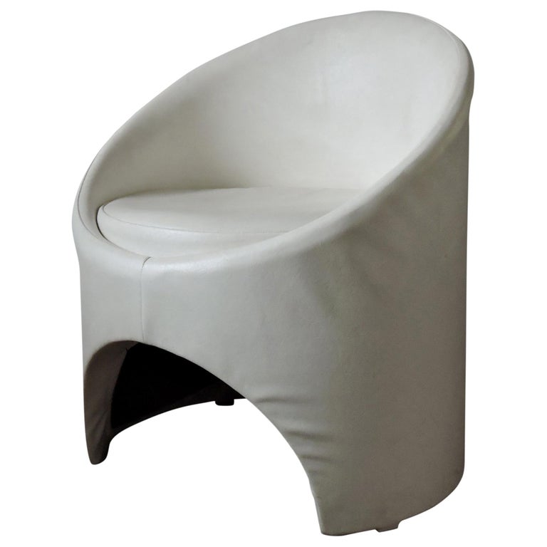 White 'Gogo' Tub Chair by Roger Bennett for Evans High Wycombe at 1stDibs
