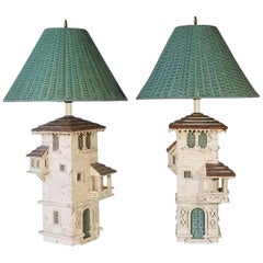 Pair of Mediterranean Villa Table Lamps