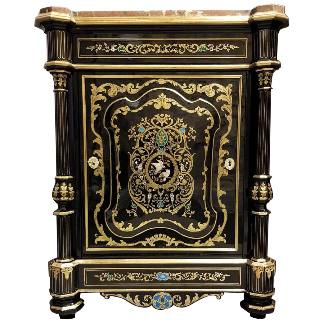 Rare Cabinet Boulle Napoleon III by Susse Freres, France 19th Century