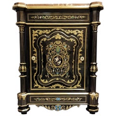 Rare Cabinet Boulle Napoleon III by Susse Freres, France 19th Century
