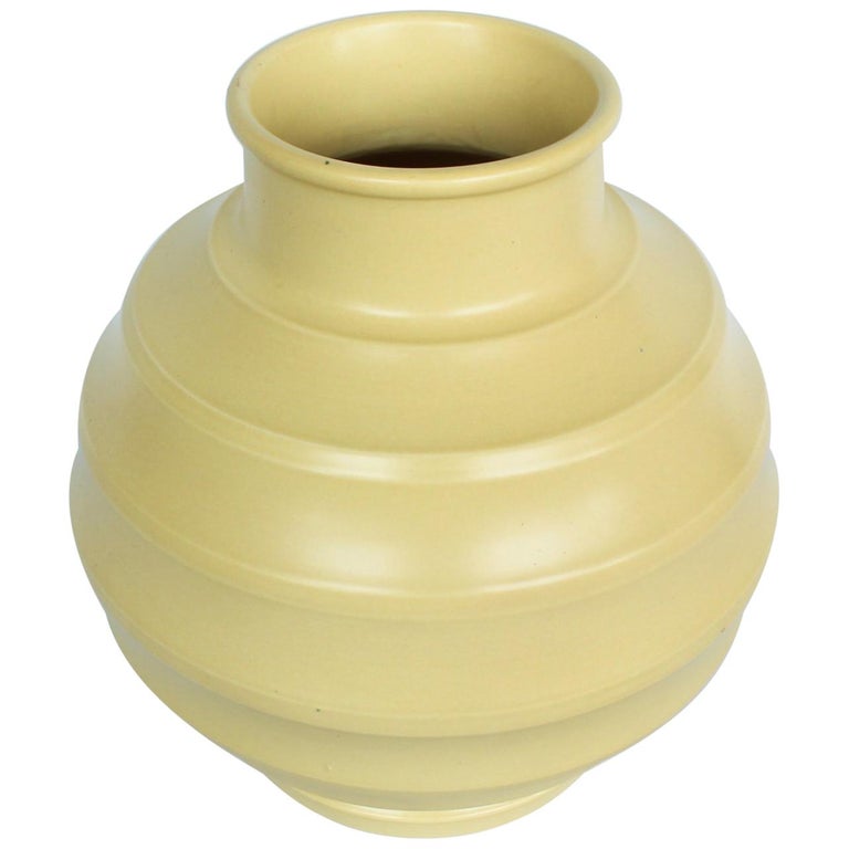 Art Deco 'Football' Vase at 1stDibs