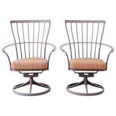 Used Pair of O.W Lee Monterra Swivel Rocker Lounge Chairs