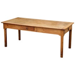 19th Century French Cherrywood Farmhouse Dining Table