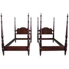 Old Towne Cherry Twin Size Bed Frames, Twin Size Cherry Bed Frame