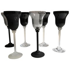 Baccarat Numbered Edition Set of Six Engraved Glasses France, 21st Century
