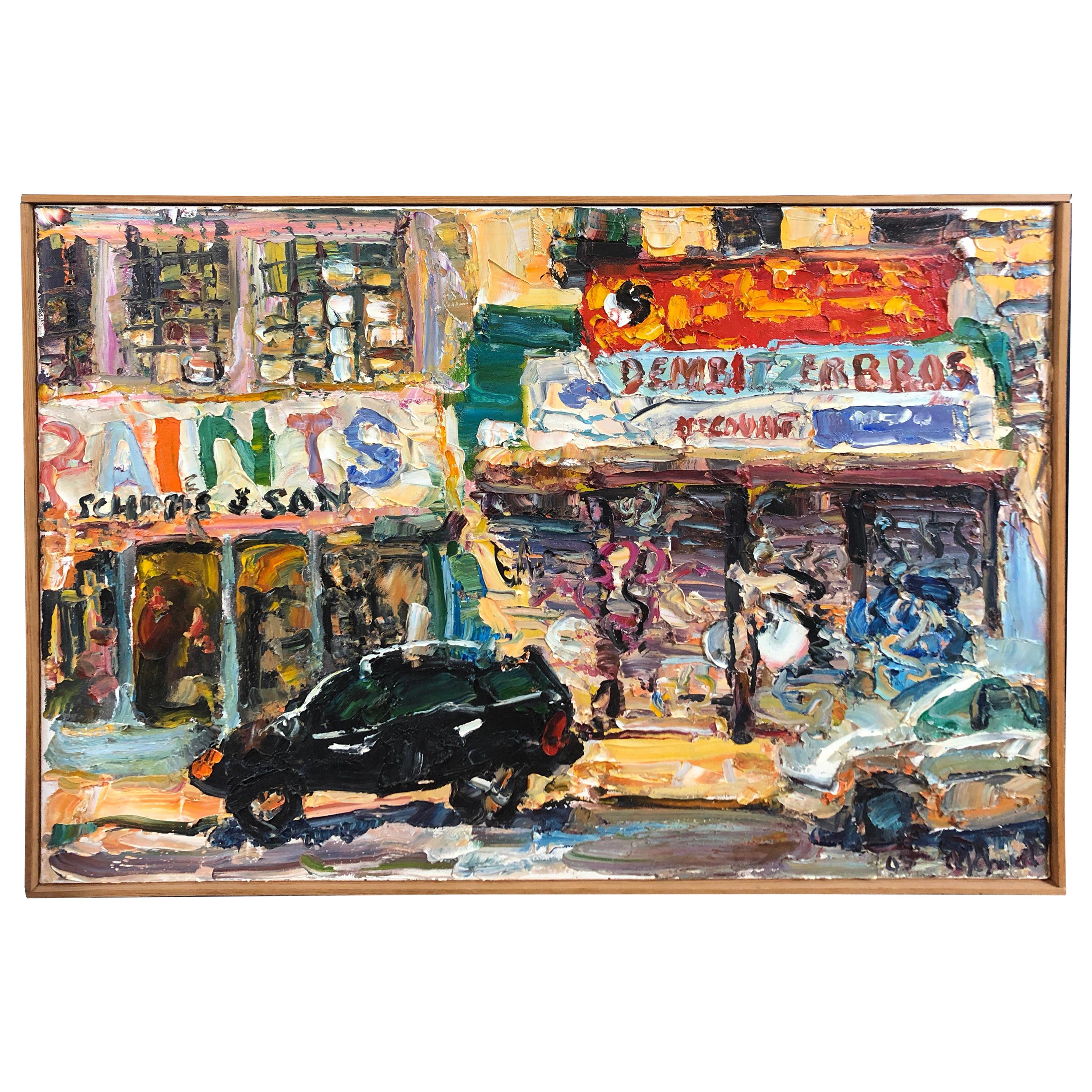 Noisy New York City Essex Street Painting