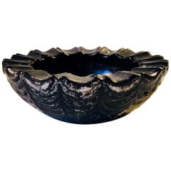 Black and White Pottery Bowl by Svend Hammershøi for Herman August Kähler, 1920s