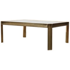 Peter Ghyczy Rectangle T09 Brass Coffee Table