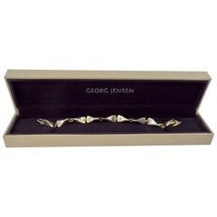 Georg Jensen Pulsera de plata de ley con caja original
