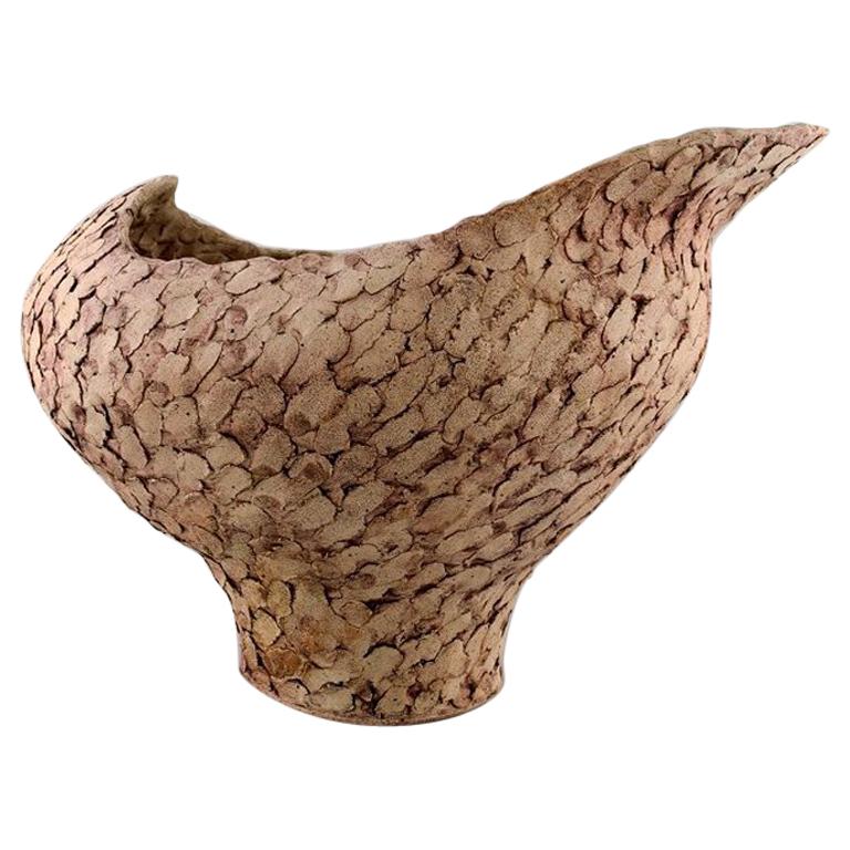 Ivy Lysdal, Danish Ceramist and Painter, Large Unique Vase