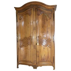 Serpentine French Armoire