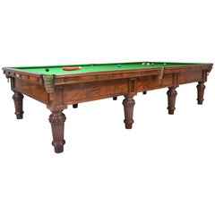 Scottish Victorian Billiard Snooker Pool Table Walnut, Made 1870