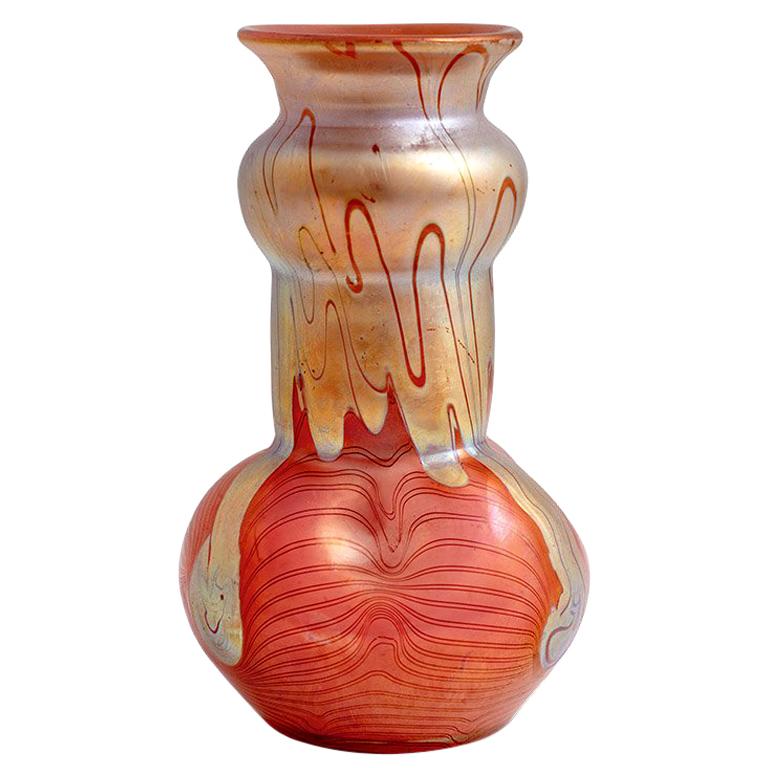 Loetz Vase Unknown Decor Phenomen Genre Signed, circa 1900 For Sale