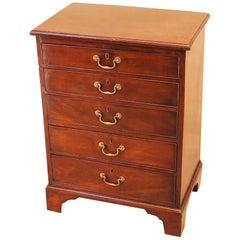 Antique 18th Century Georgian Mahogany Small Chest Of Drawers