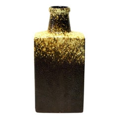 Bottle Shaped Fat Lava vintage Ceramic Vase by Scheurich, W. Germany, 1970s