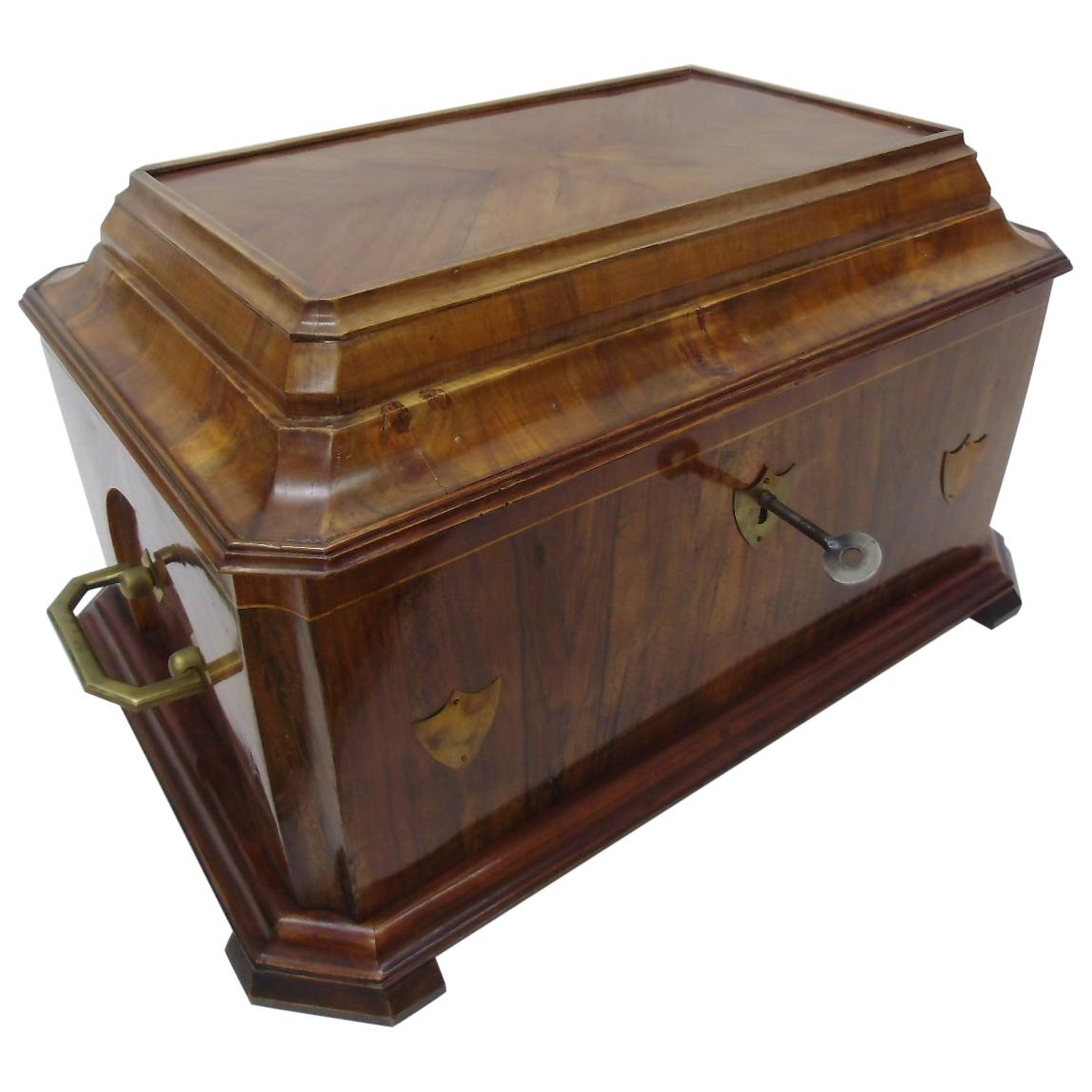 Original Joiner Guild Chest from the Biedermeier Period For Sale