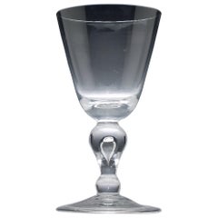 Large Queen Anne Baluster Glass Goblet, circa 1710