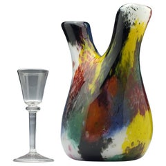 Signed Murano Venini Glass Vase, circa 1924