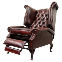 Chesterfield TV Armchair Wing Chair TV Chair Vintage Chair