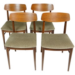 Set of Four Scandinavian Teak Chairs, 1965