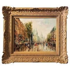 Paris Montmarte Huile sur toile par Demone