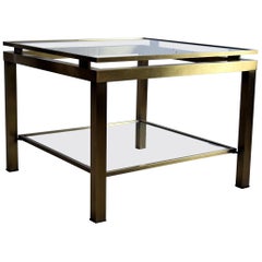 Used Maison Jansen Hollywood Regency Brass Side Table