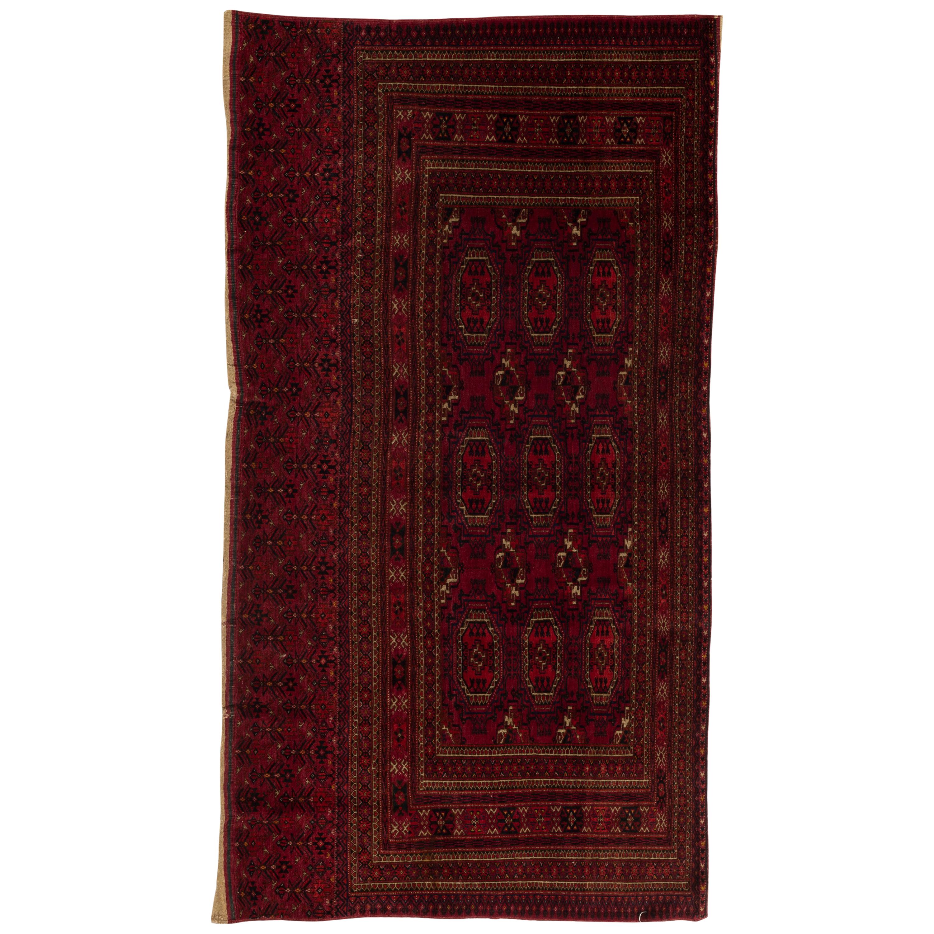 Tapis turkoman ancien, vers 1890