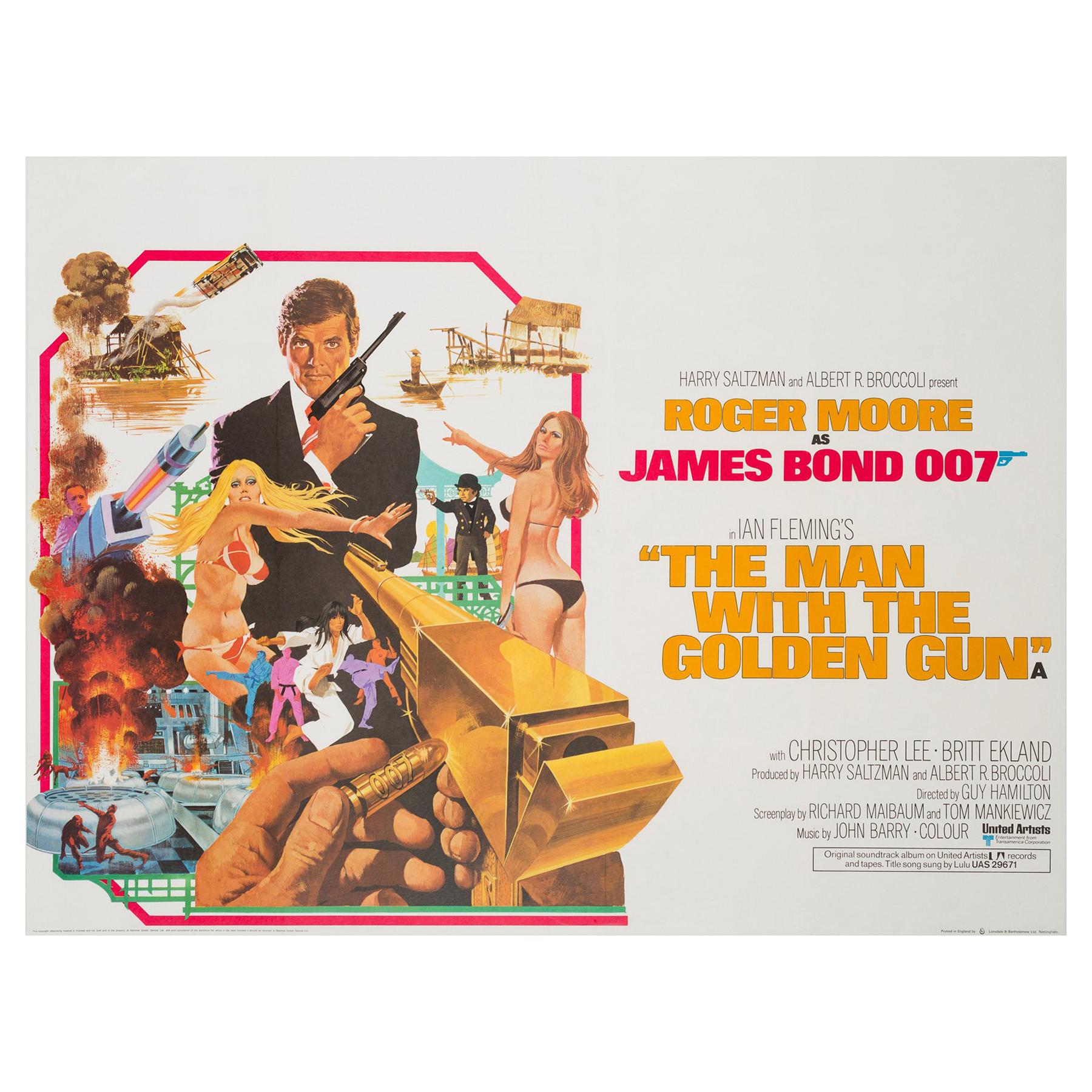 Man with the Golden Gun, James Bond, UK Film Poster, Robert McGinnis, 1974