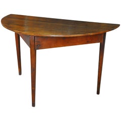 Early 19th Century Spanish Demilune Table