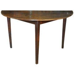 Spanish Early 19th Century Demilune Table
