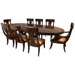 Bernhardt Furniture Table and Eight Chairs