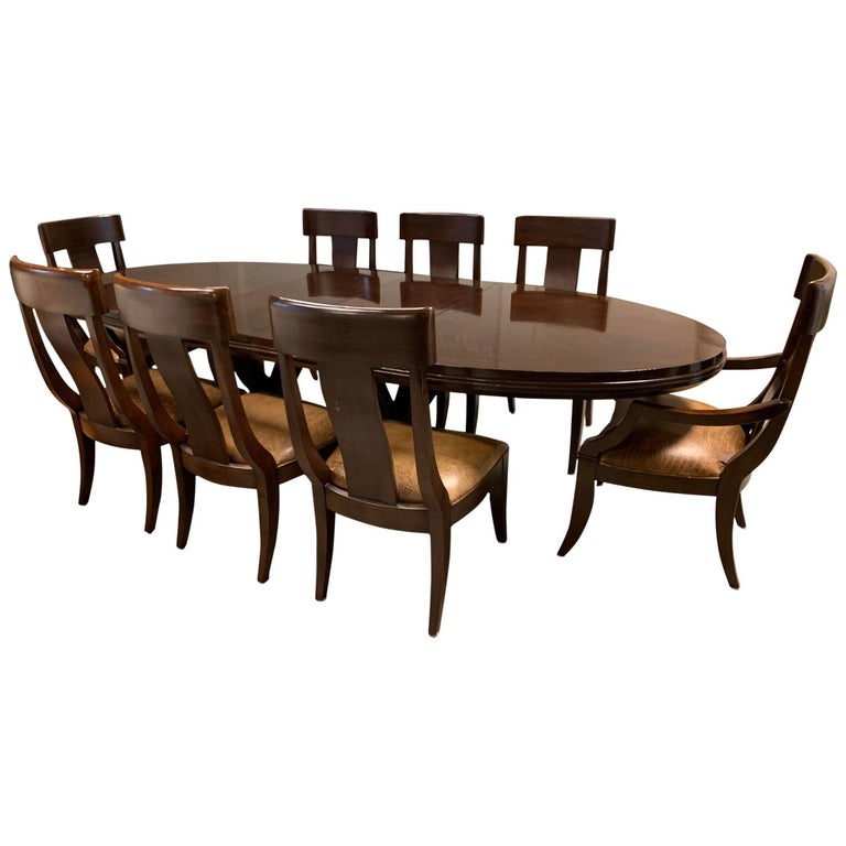 Bernhardt Furniture Table And Eight Chairs For At 1stdibs Bernhardt Furniture Table And Eight Chairs For