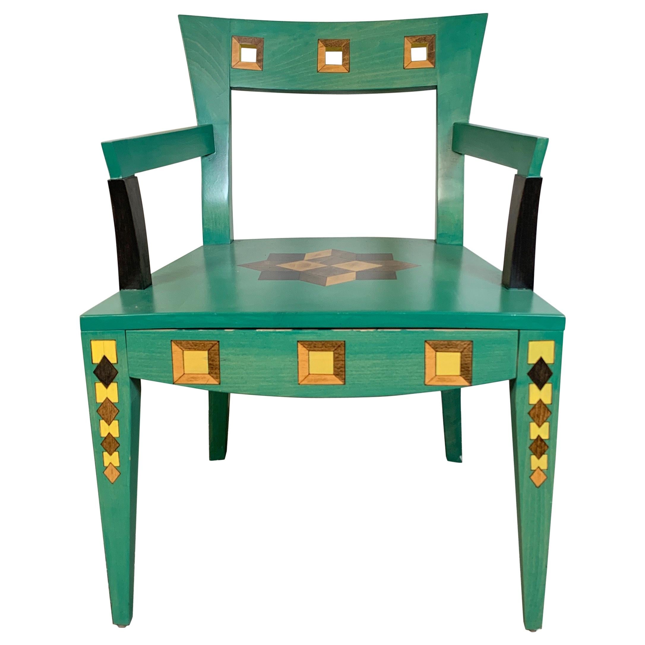 Hand Painted Chair Designed by Katherine Stevens