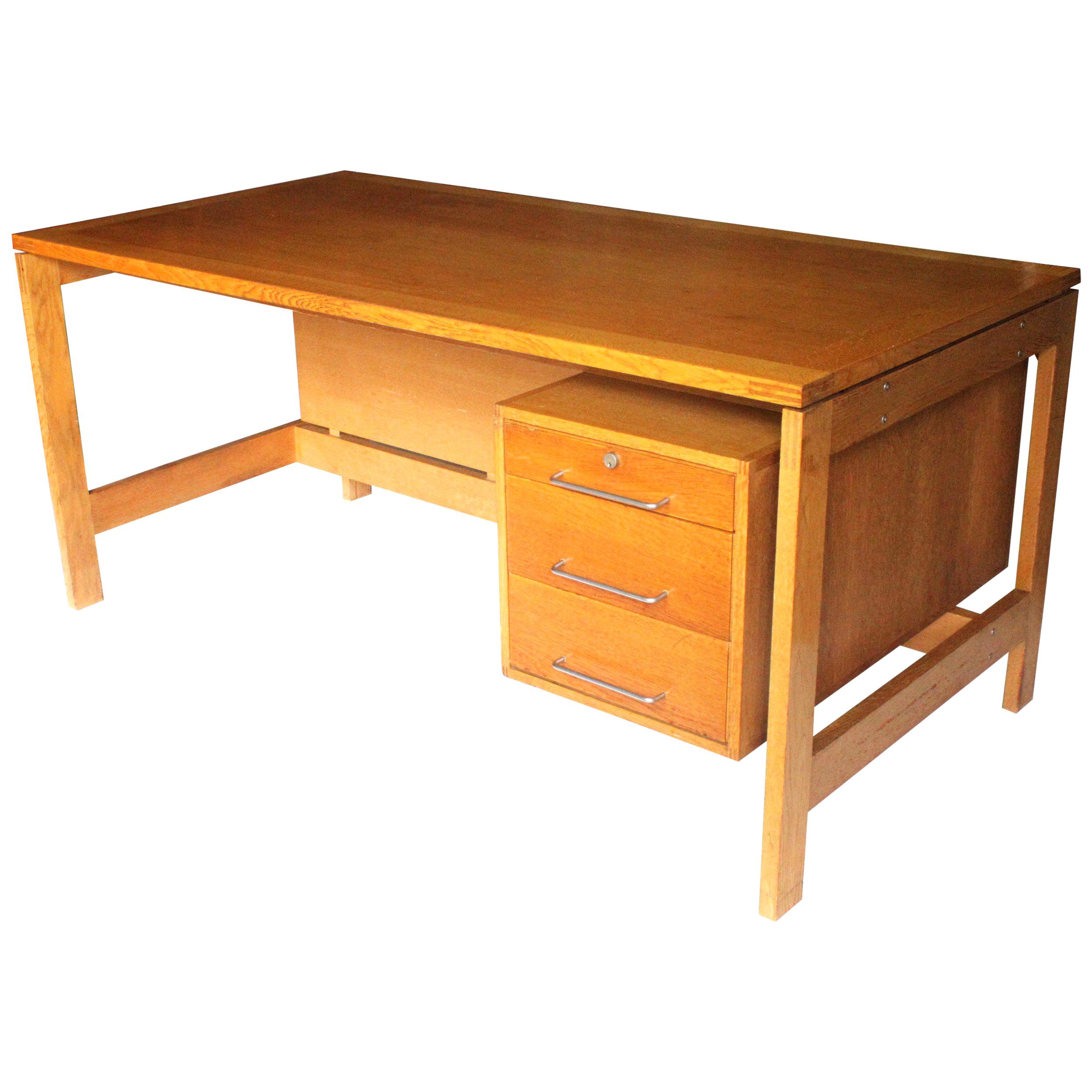 Vintage 1960s Midcentury Danish Modern Desk by Jensen & Valeur for Munch Møbler