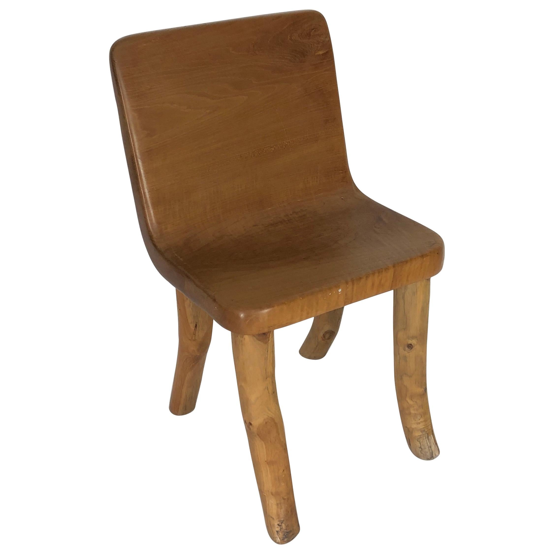 Unique Carved Teak Chair #2