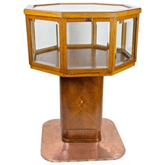 Antique Art Nouveau Vitrine Table/ Display Table, Austria circa 1900