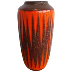 "Scheurich" Ceramic Vase with "Fat Lava" Glaze from the 1960s