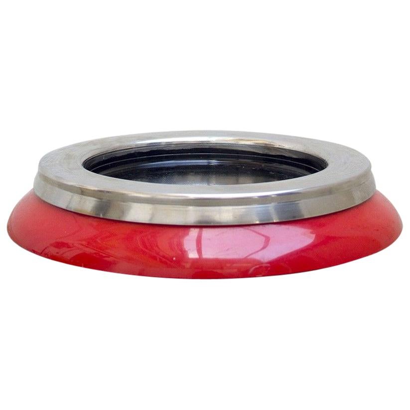 1970s Red Ashtray by Sergio Asti for Kartell For Sale