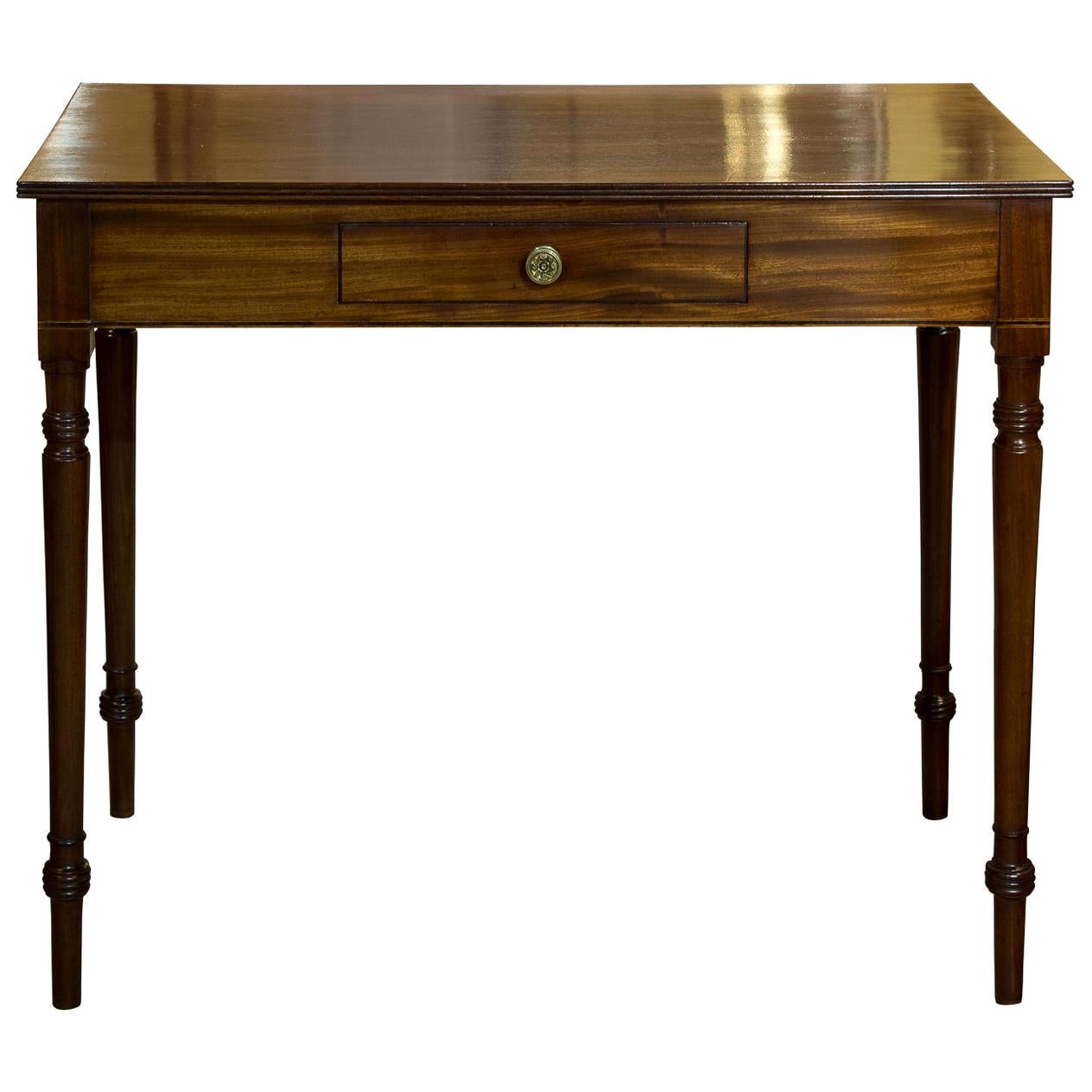 18th Century Mahogany Side Table with Drawer, circa 1790 For Sale