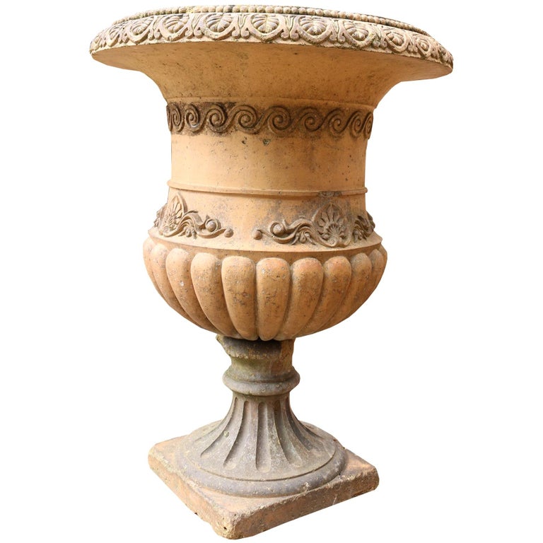 Antique Terracotta Garden Planters Or Urns For Sale At 1stdibs